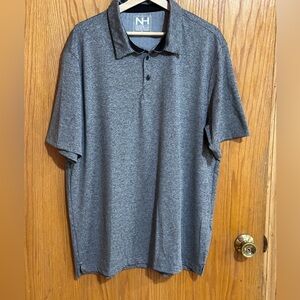 North Hudson Performance Men's Sz XL Short Sleeve Gray‎ Golf Shirt Casual